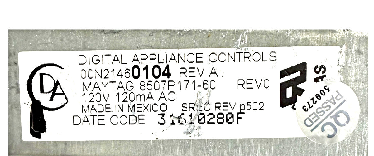 OEM Replacement for Whirlpool Oven Control 8507P171-60