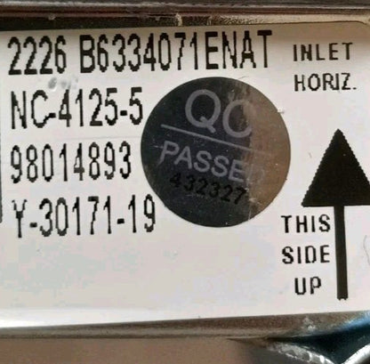 New OEM Replacement for Whirlpool Gas Control Valve 98014893