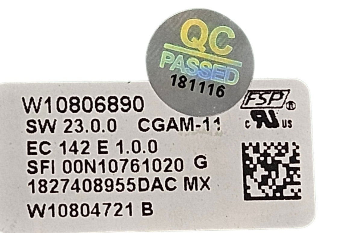 OEM Replacement for Whirlpool Control W10806890