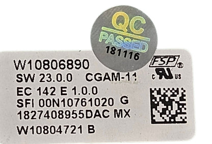 OEM Replacement for Whirlpool Control W10806890