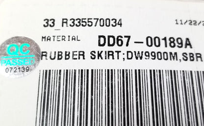 New OEM Replacement for Samsung Dishwasher Rubber Skirt DD67-00189A