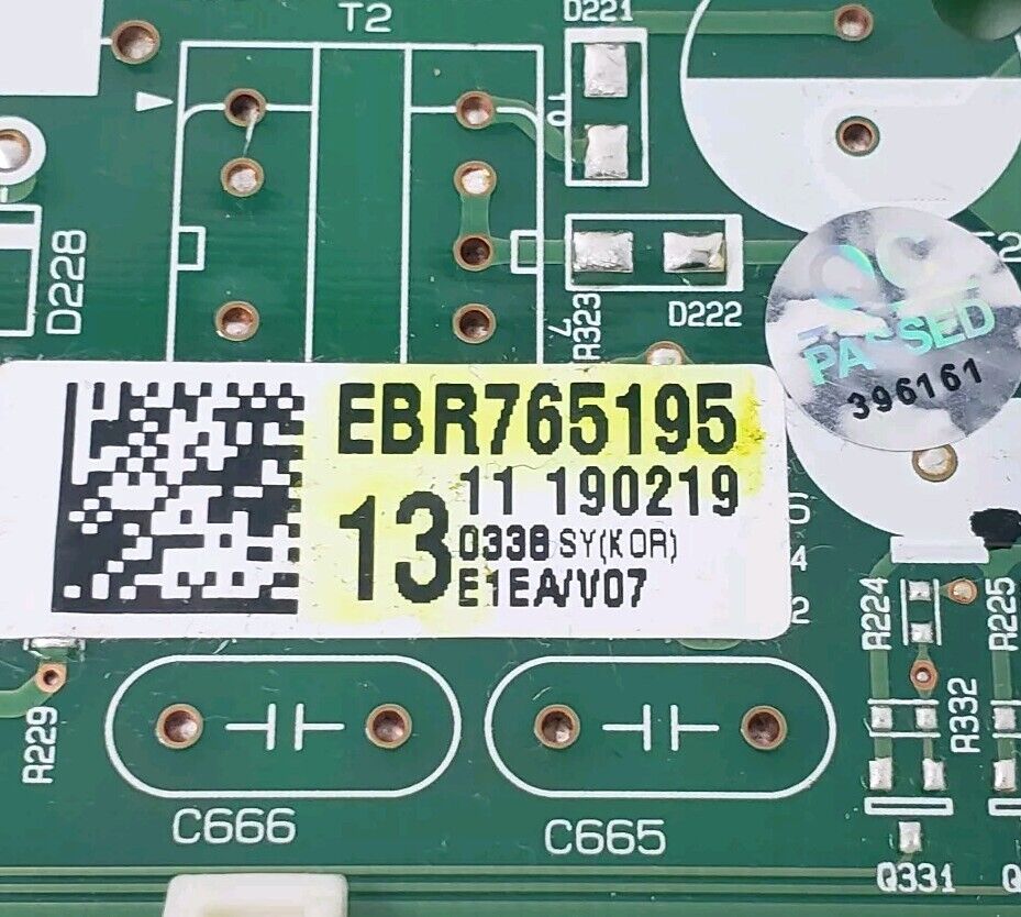 OEM Replacement for LG Dryer Control EBR76519513