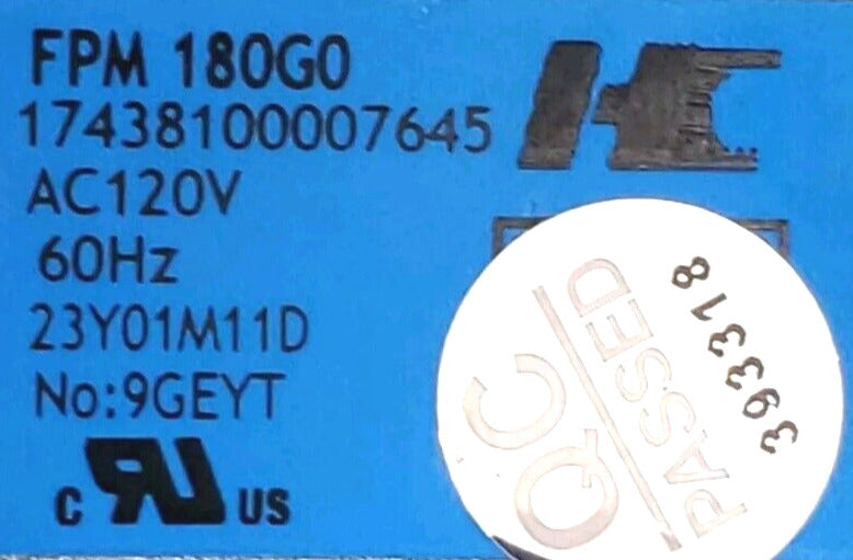 OEM Replacement for Midea Washer Inlet Valve 1743810000765