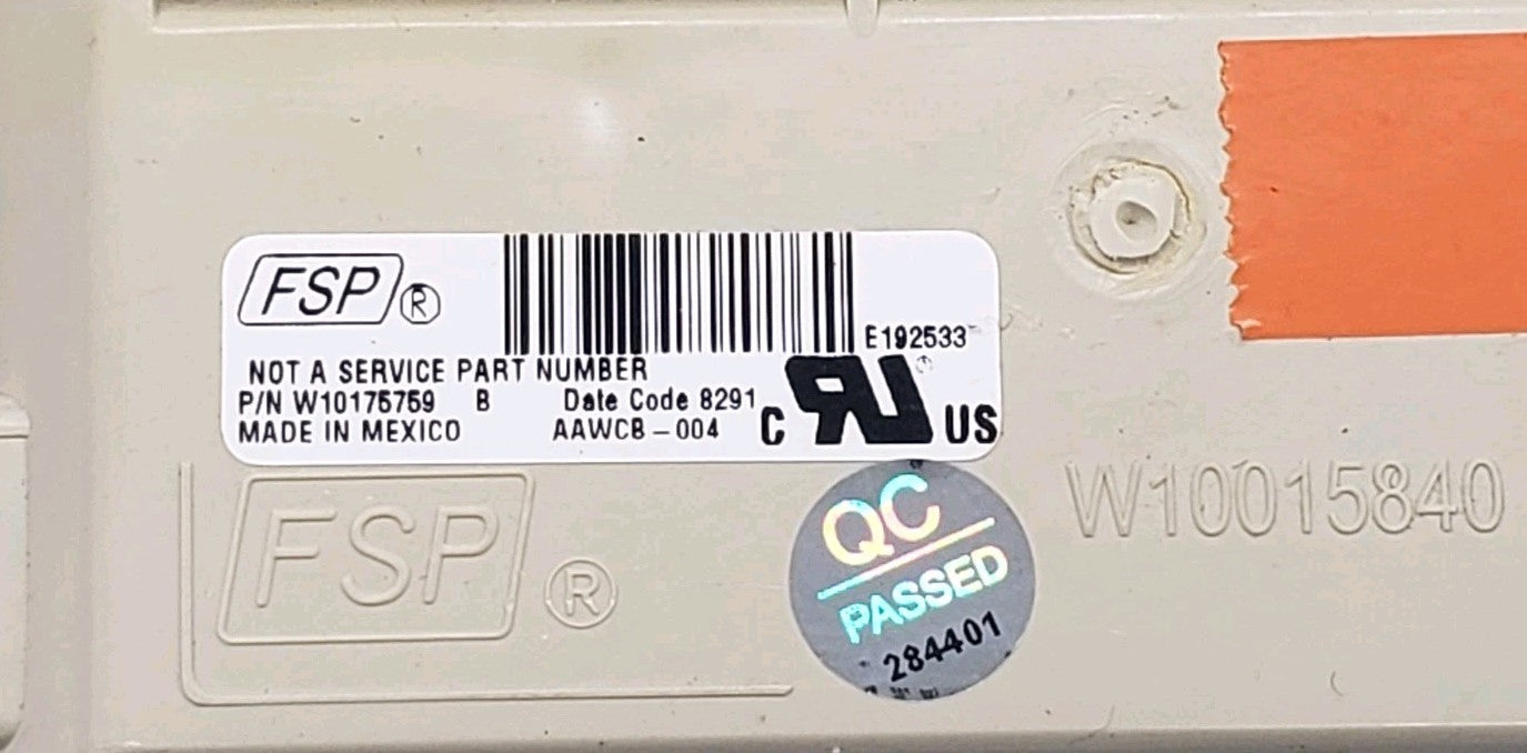 OEM Replacement for Whirlpool Washer Control Board W10175759
