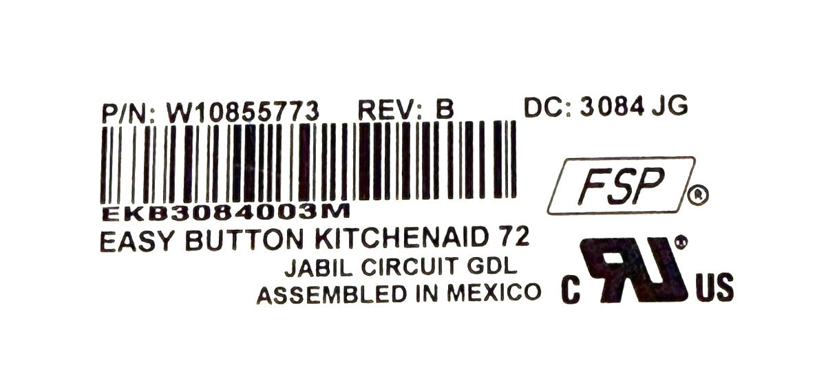 OEM Replacement for Frigidaire Fridge Dispenser Board W10855773