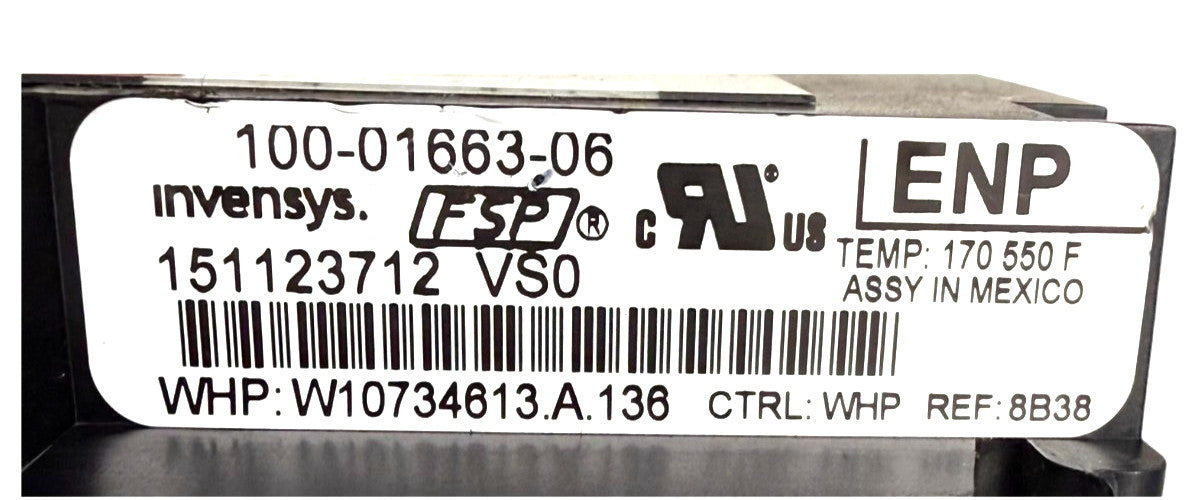 OEM Replacement for Whirlpool Range Control W10734613