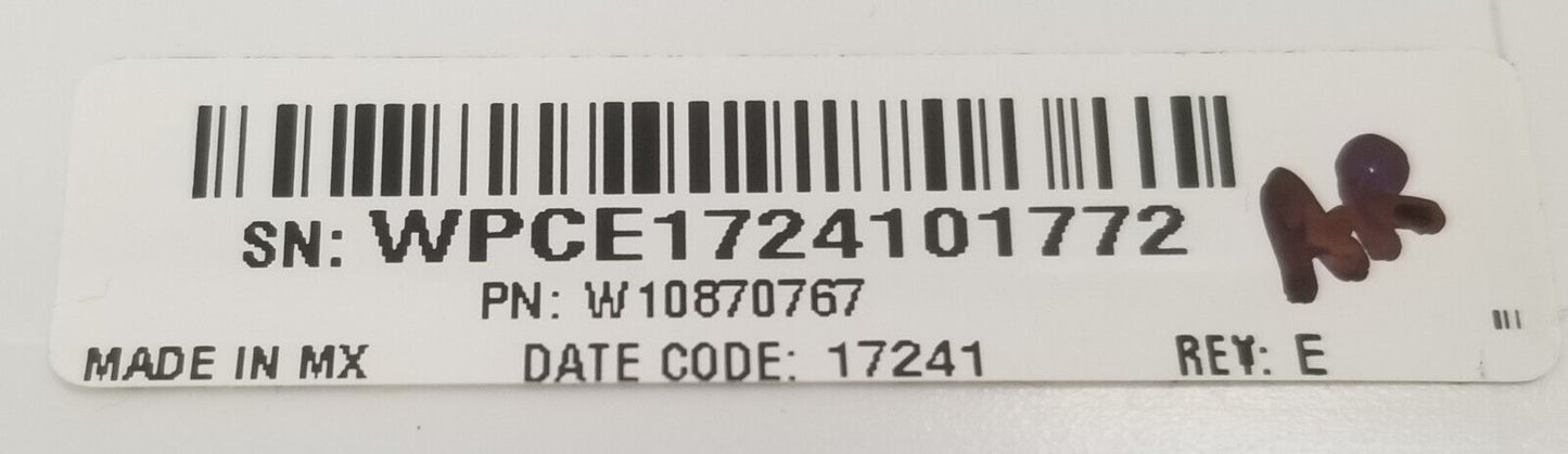 Genuine OEM Replacement for Whirlpool Washer Control W10870767