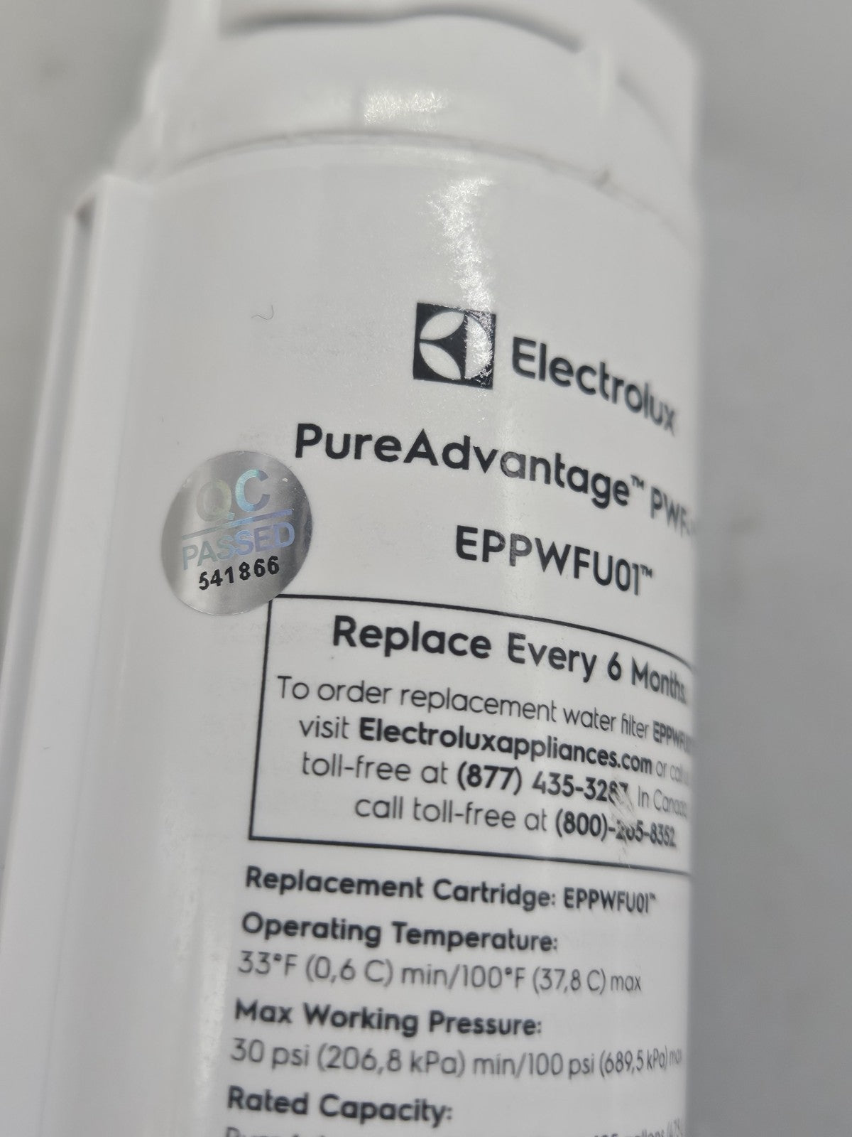 New OEM Replacement for Electrolux Fridge Water Filter EPPWFU01
