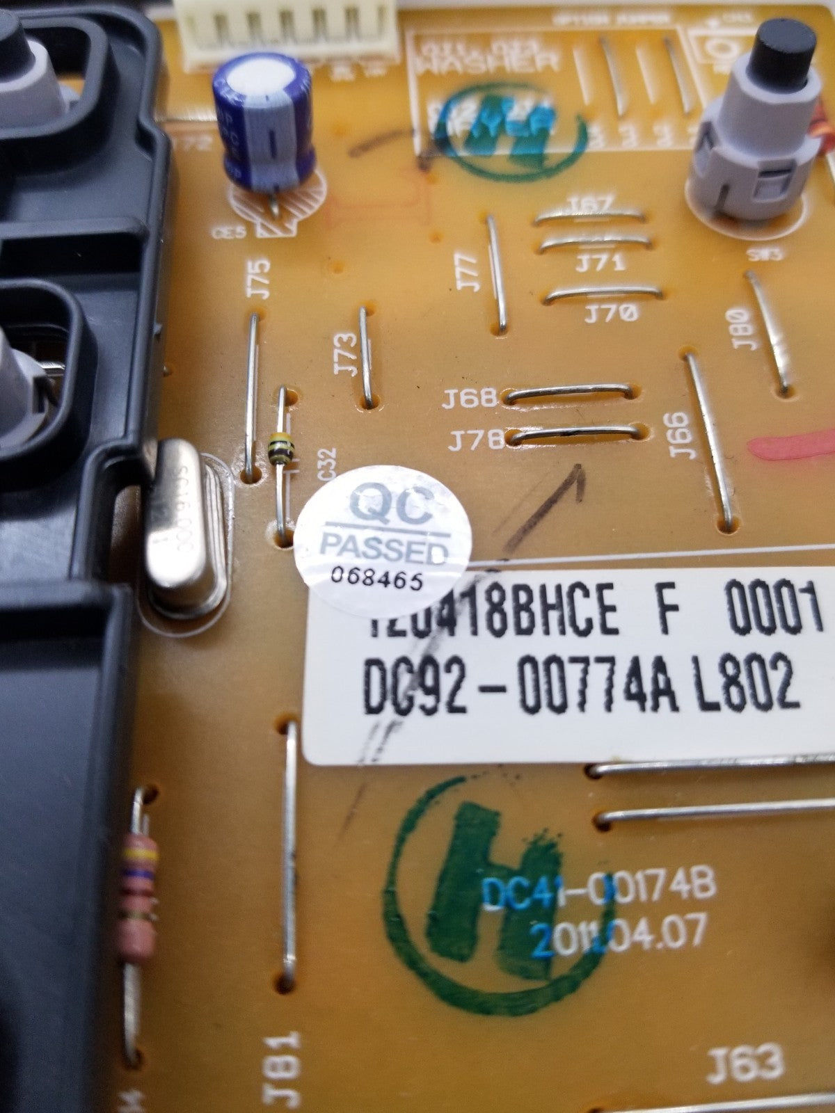 OEM Replacement for Samsung Dryer Control DC92-00774A