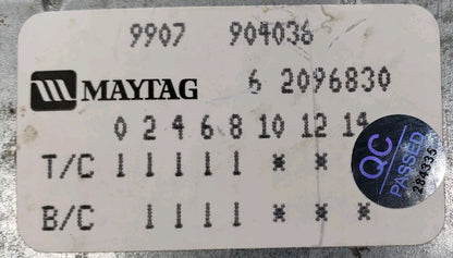 OEM Replacement for Maytag Washer Timer 6 2096830