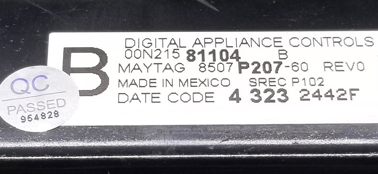 OEM Replacement for Maytag Range Control  8507P207-60