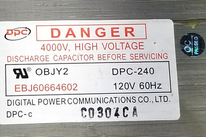 New OEM Replacement for LG Microwave Transformer EBJ60664602