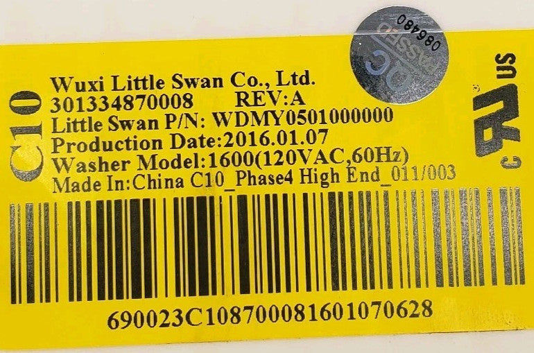 OEM Replacement for GE Washer Control Board 301334870008