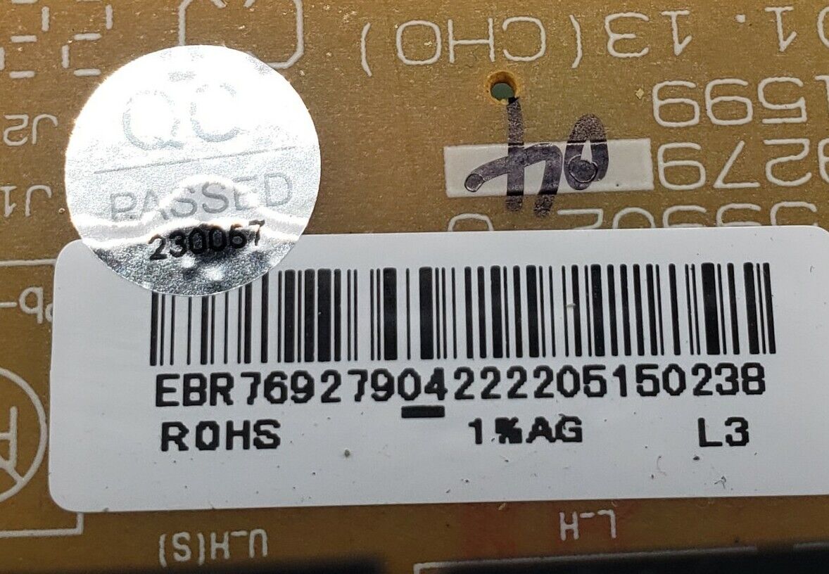 Replacement for GE Microwave/Range Relay Control EBR76927904