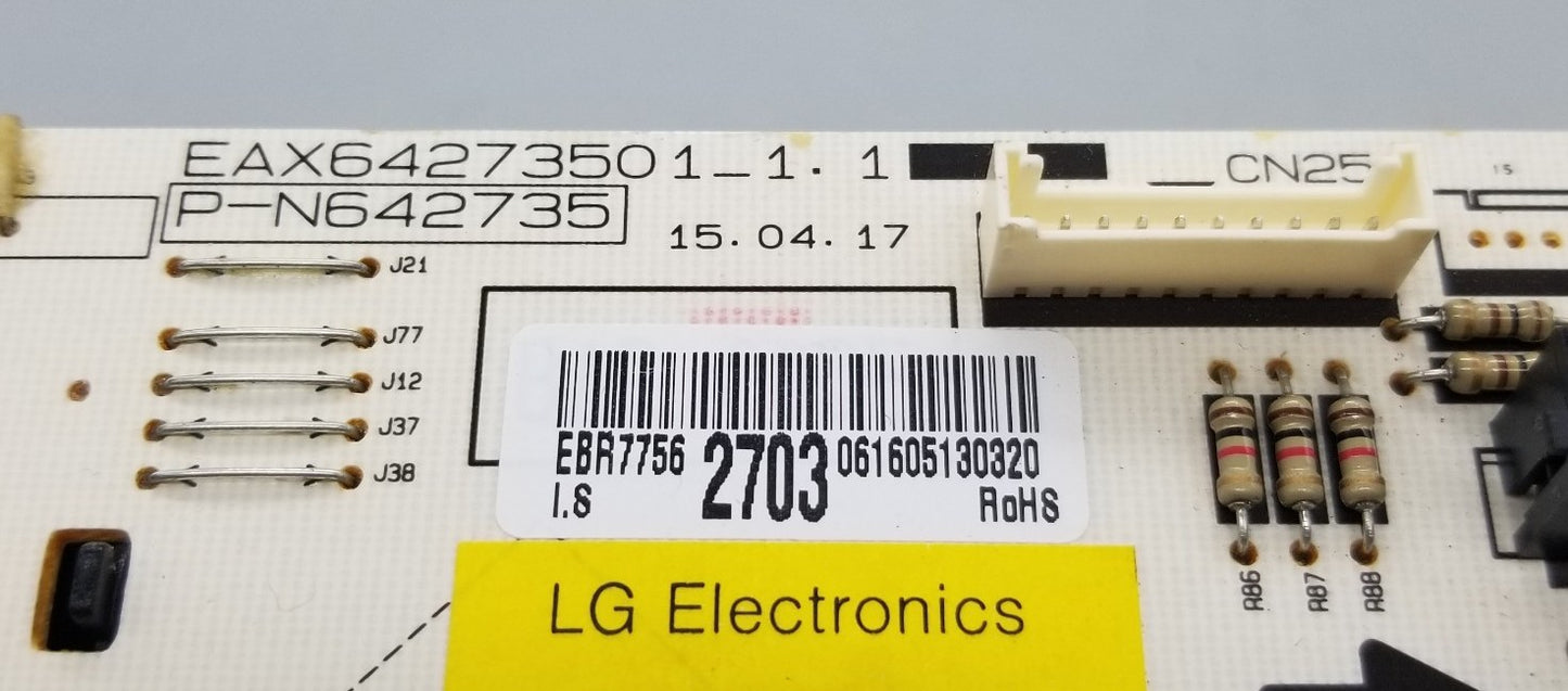 OEM Replacement for LG Oven Control Board EBR77562703