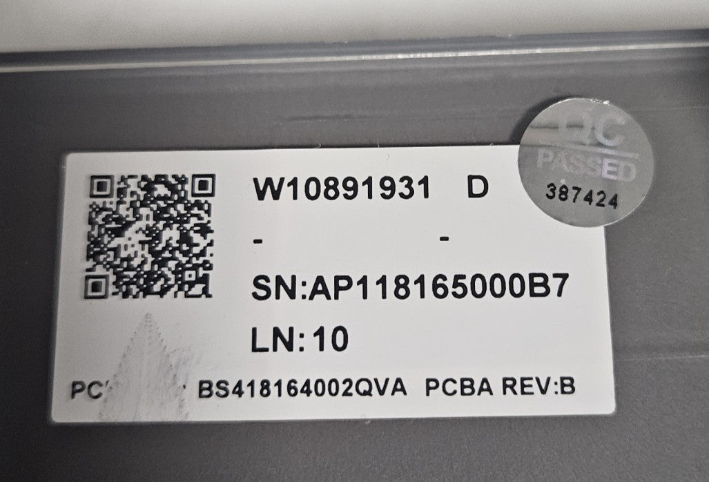 OEM Replacement for Whirlpool Dryer Control W10891931