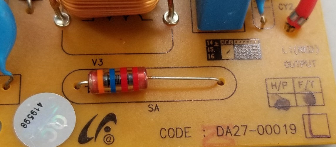 OEM Replacement for Samsung Fridge Noise Filter DA27-00019