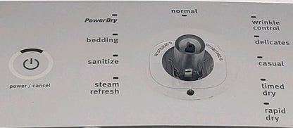 OEM Replacement for Maytag Dryer Control Panel W10825122    -