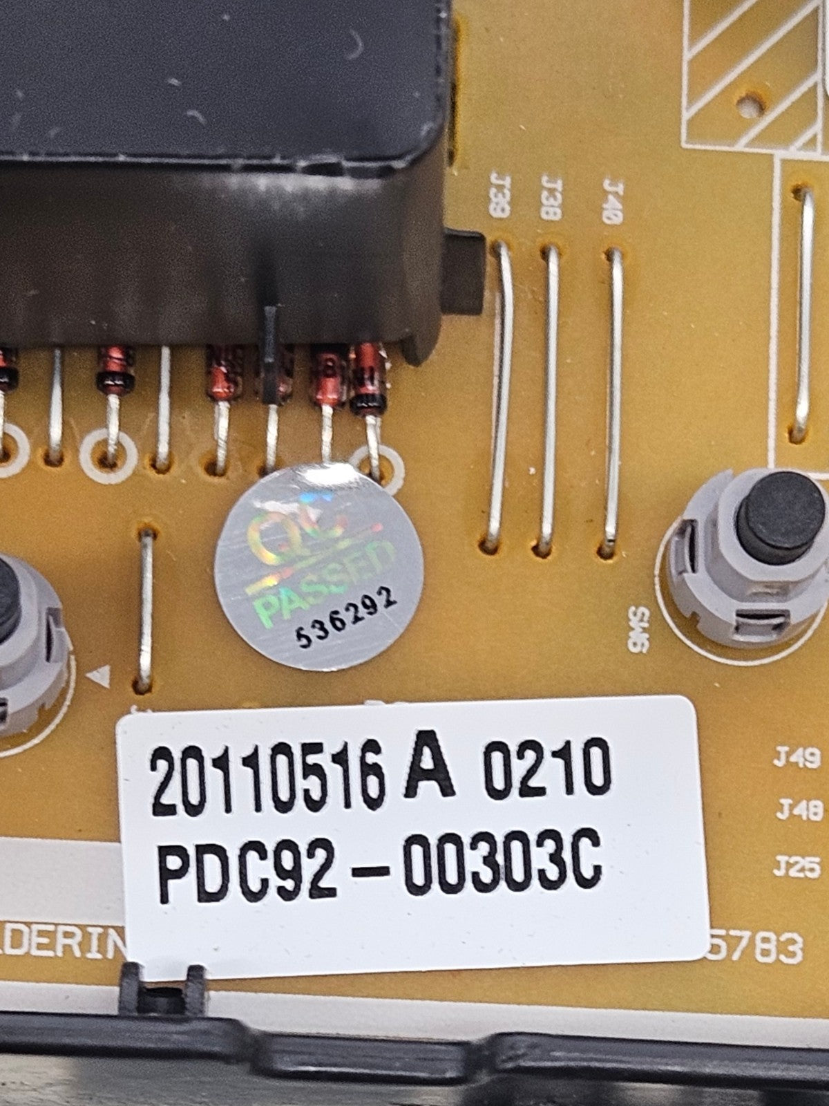 OEM Replacement for Samsung Washer Control DC92-00301T , DC92-00303C