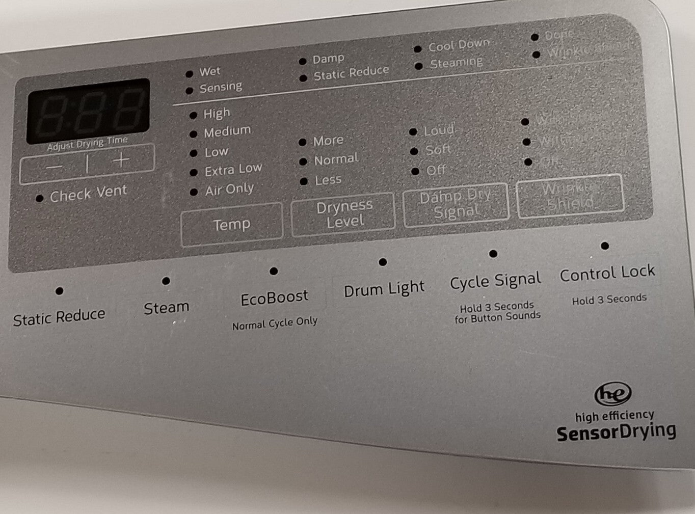 OEM Replacement for Whirlpool Dryer Control Panel  W10825132