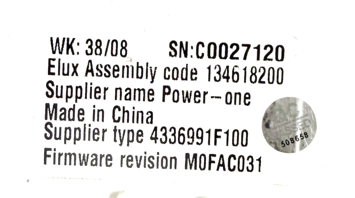 OEM Replacement for Frigidaire Washer Control 134618200