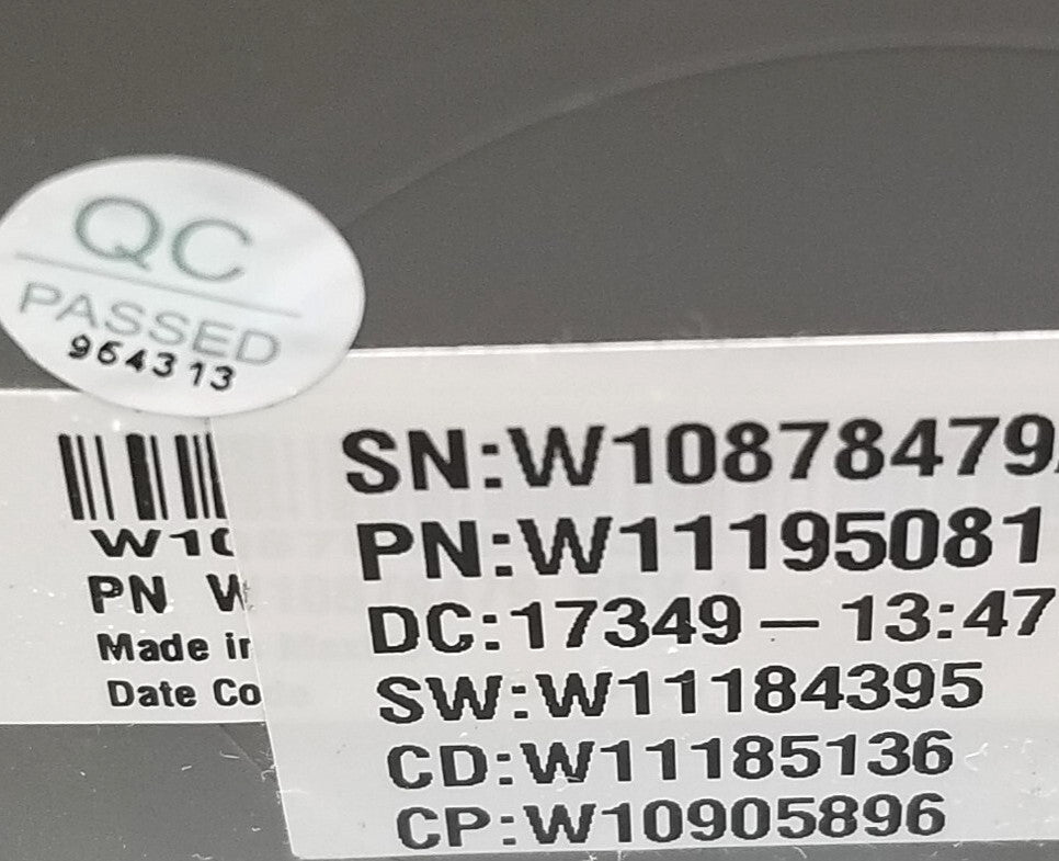 OEM Replacement for Whirlpool Washer Control  W11195081