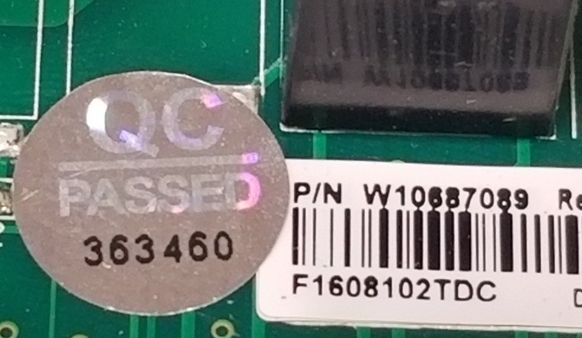Replacement for Whirlpool Fridge Control W10687089