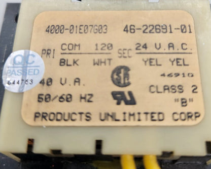 OEM Rheem Furnace Transformer 46-22691-01
