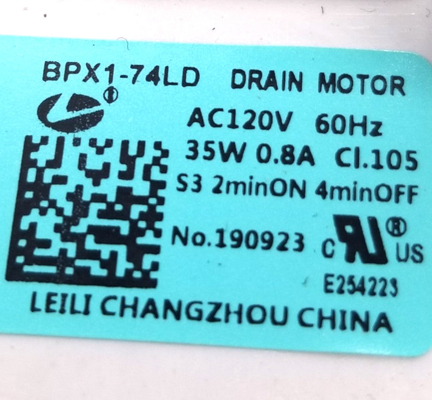 New OEM Danby Dishwasher Drain Pump 32036400