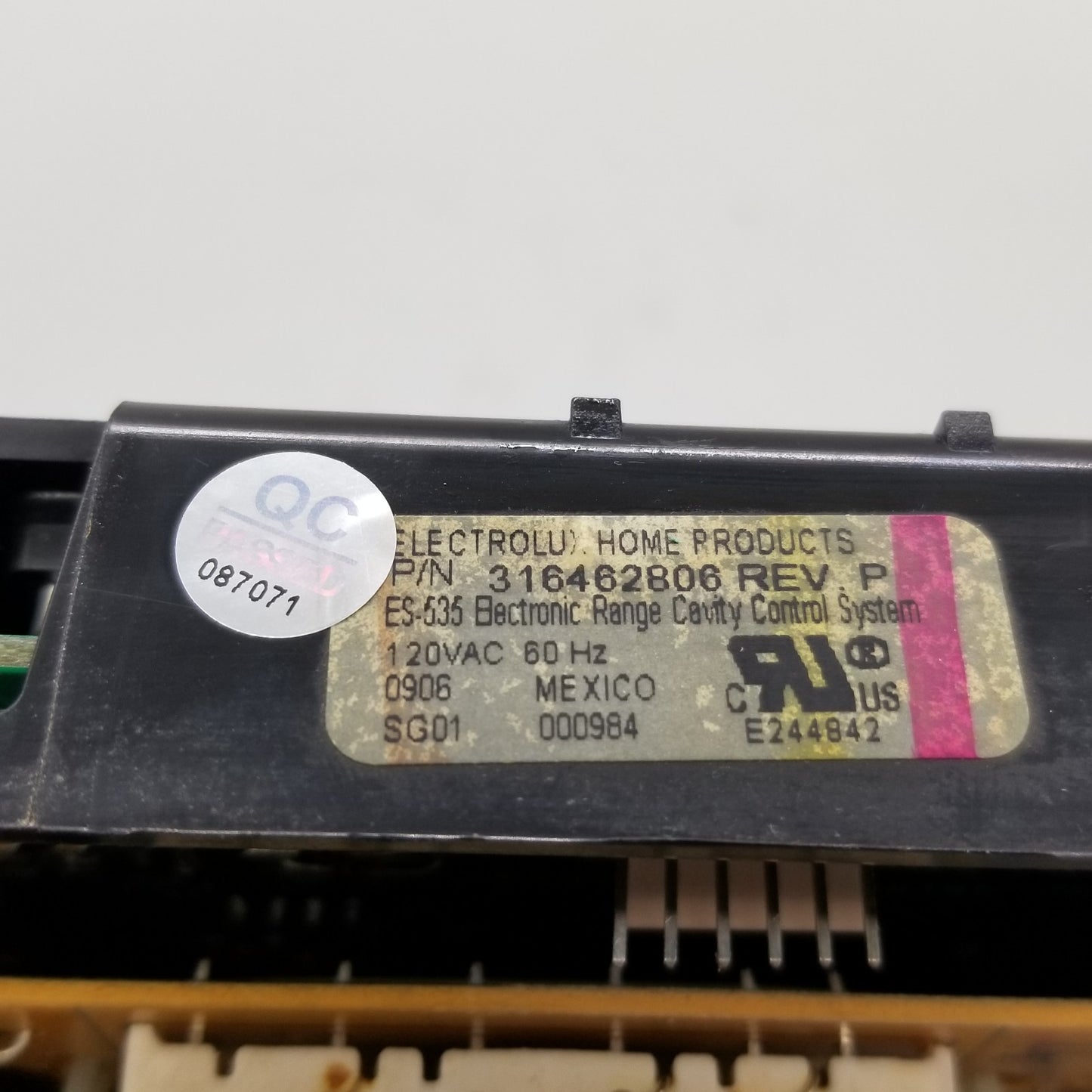 OEM Replacement for Frigidaire Range Control 316462806