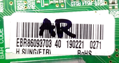 OEM Replacement for LG Refrigerator Control EBR86093703