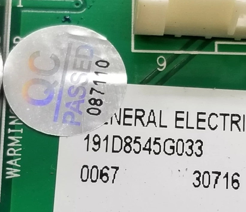 OEM Replacement for GE Range Control 191D8545G033