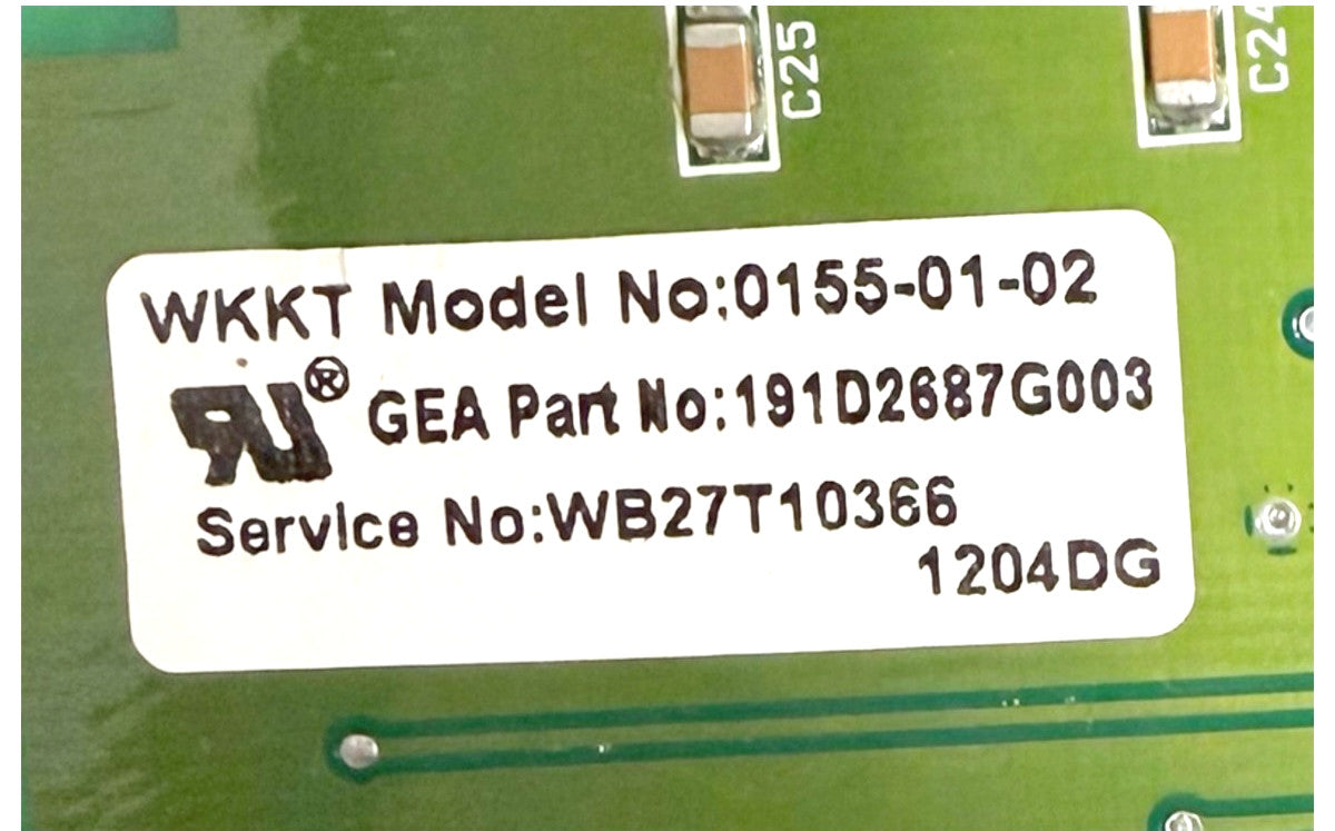 New Replacement for GE Cooktop Control Board 191D2687G003