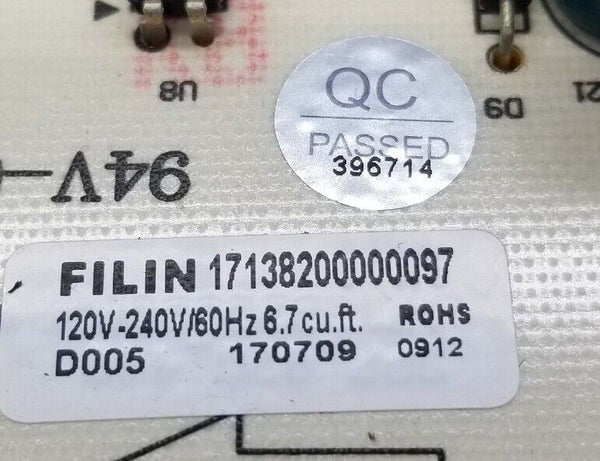 OEM Replacement for Midea Dryer Control Board 17138200000097