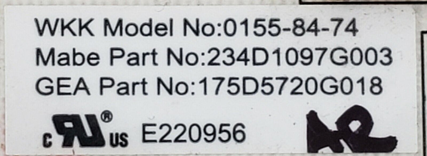 OEM Replacement for GE Dryer Control  234D1097G003     ~ ~