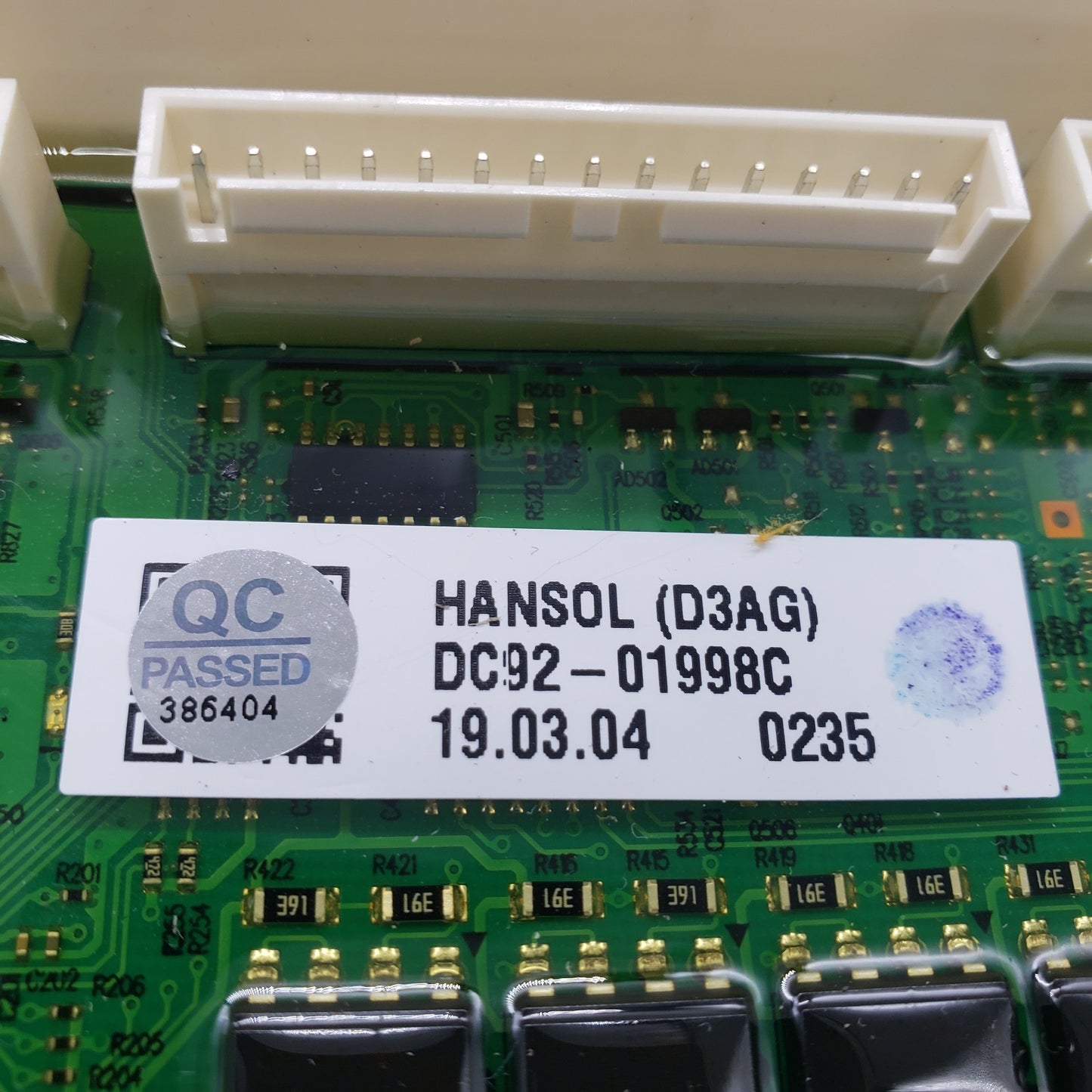 OEM Replacement for Samsung Washer Main Board dc92-01998c