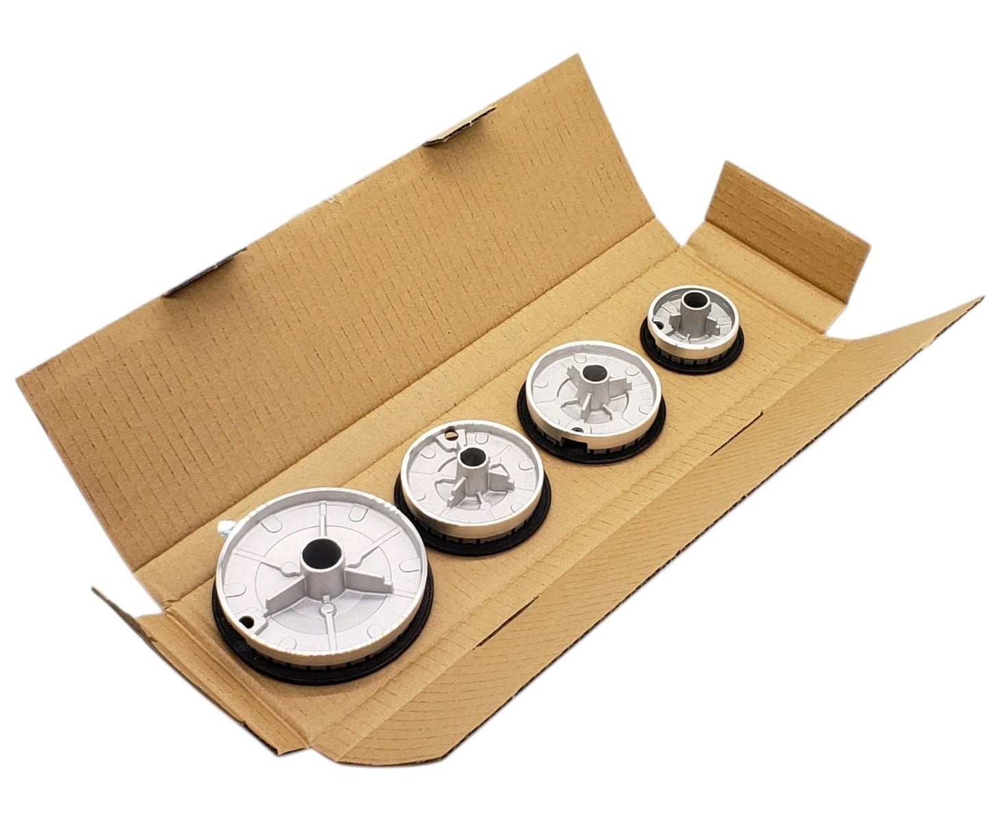 New OEM Replacement for Midea Oven Flame Spreader/Burner Cap Set for MGR30S2AST