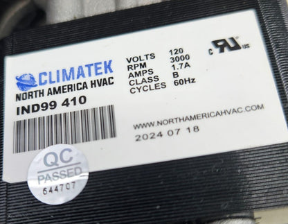 OEM Climatek Furnace Draft Inducer IND99-410