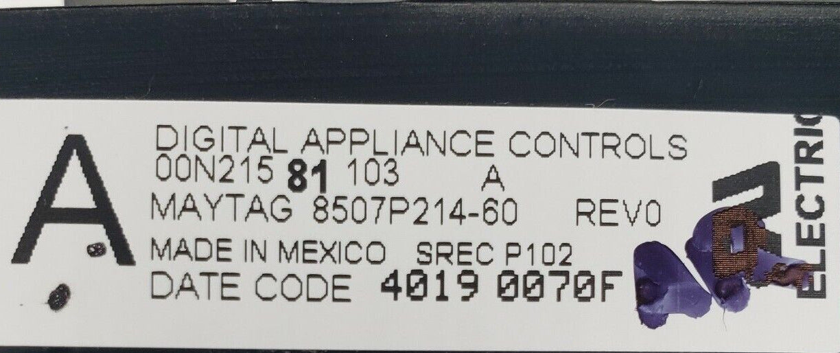 Genuine OEM Replacement for Maytag Range Control 8507P214-60