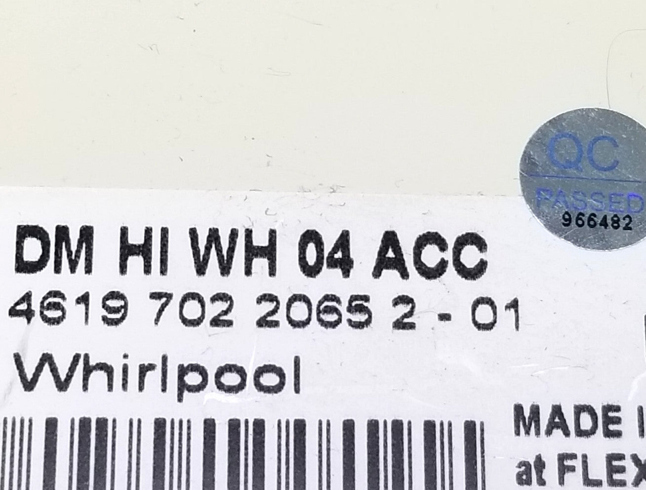 OEM Replacement for Whirlpool Washer Control  461970220652-01