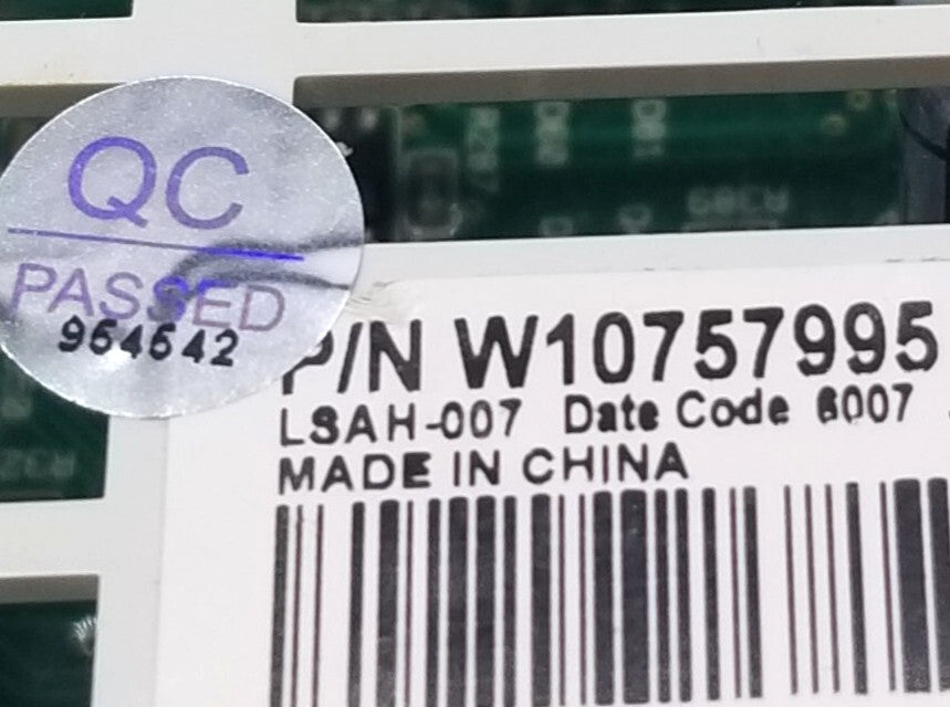 OEM Replacement for Whirlpool Dryer Control  W10757995