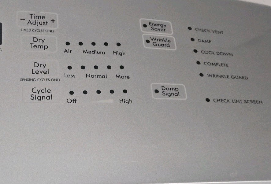 OEM Replacement for Kenmore Dryer Control Panel W10793506