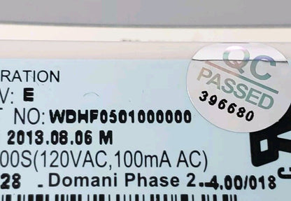 OEM Replacement for GE Washer Control WDHF0501000000