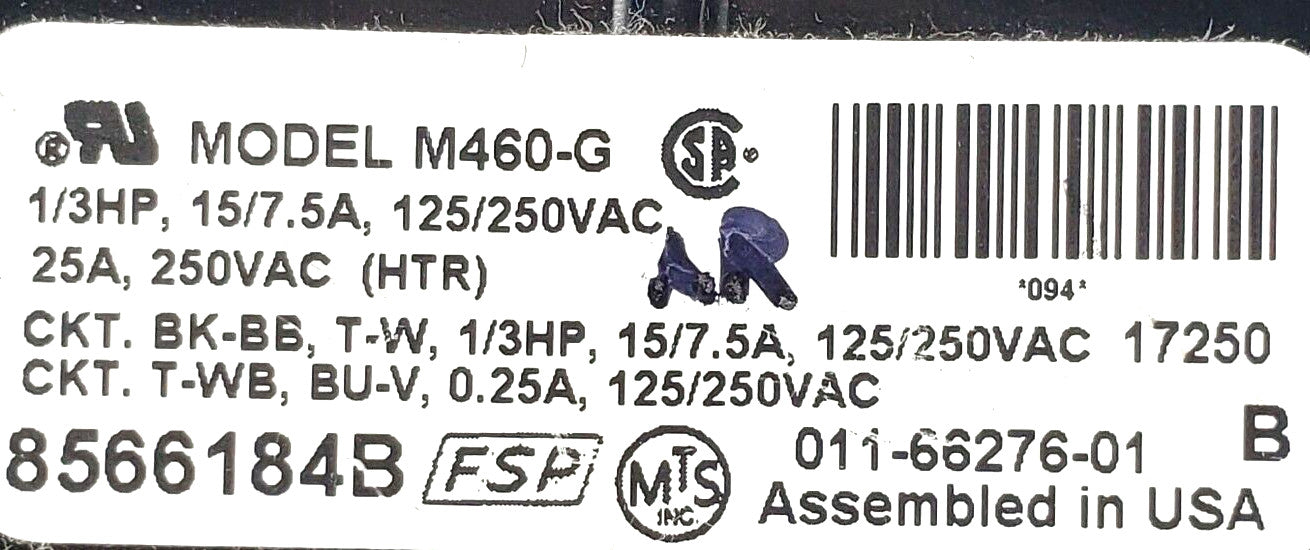OEM Replacement for Maytag Dryer Timer 8566184B 8566184