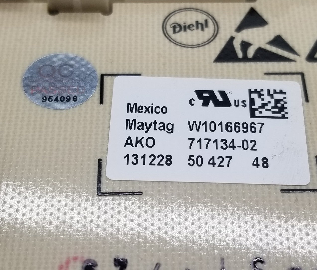 OEM Replacement for Maytag Range Control  W10166967
