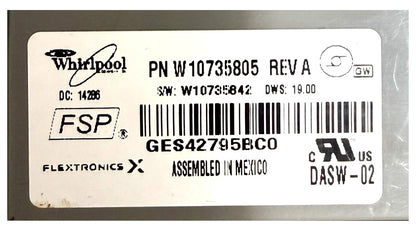 OEM Replacement for Whirlpool Dishwasher Control W10735805