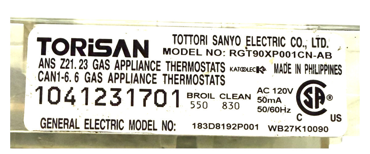 OEM Replacement for GE Oven Control 183D8192P001