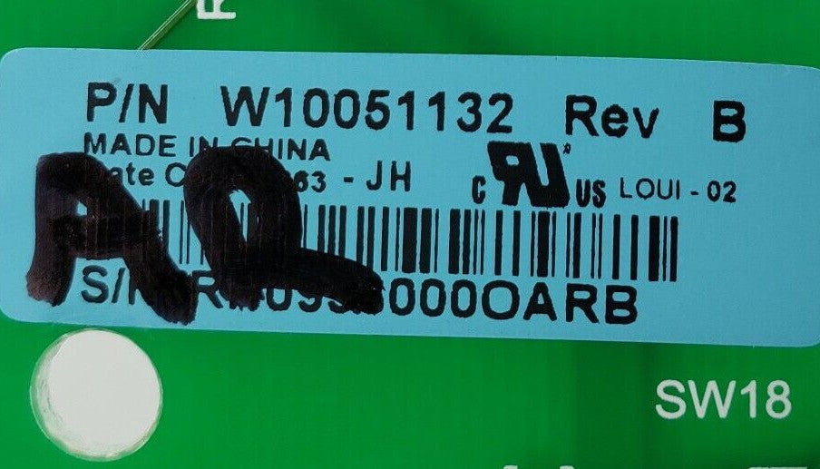 OEM Replacement for Whirlpool Washer Control W10051132   ~ ~