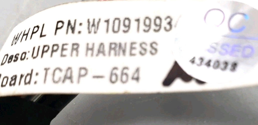 New OEM Replacement for Whirlpool Washer Wire Harness W10919934 -