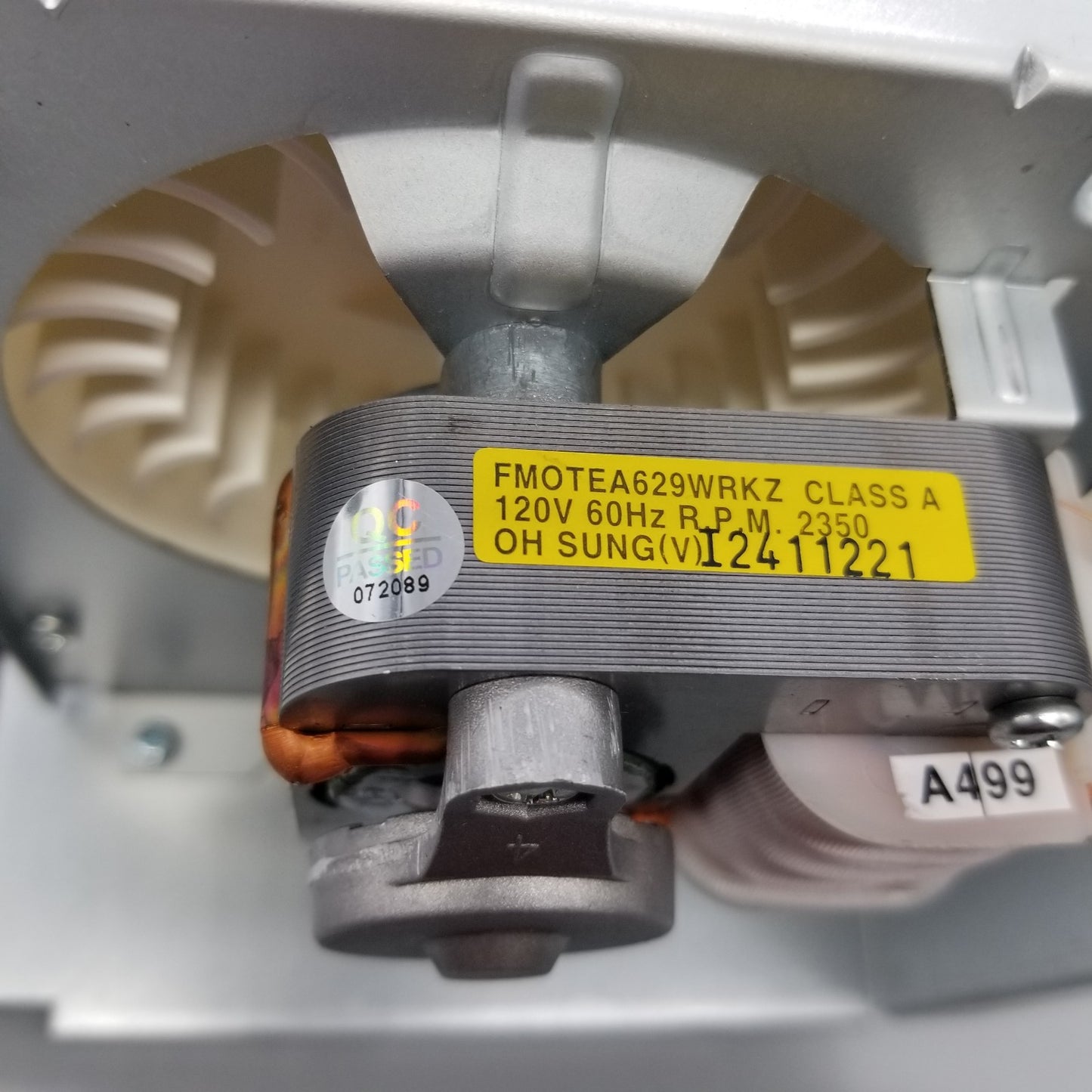 New OEM Replacement for Sharp Microwave Fan Motor Assembly FMOTEA629WRKZ